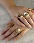 Ring BRUTALIST BRONZE ADJUSTABLE RING JCR175 Julie Cohn Design Artisan Bronze Jewelry Handmade