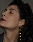 Earring RUTH BRONZE STATEMENT 5 DROP EARRING JCE485 Julie Cohn Design Artisan Bronze Jewelry Handmade