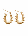 Jewelry PETITE NORSE BRONZE HOOP EARRING PETITE NORSE BRONZE HOOP EARRING JCE528 Julie Cohn Design Artisan Bronze Jewelry Handmade