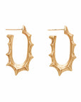 Jewelry NORSE BRONZE HOOP NORSE BRONZE HOOP JCE536 Julie Cohn Design Artisan Bronze Jewelry Handmade