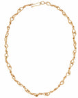 necklace KNOT BRONZE LINK CHAIN NECKLACE KNOT BRONZE LINK CHAIN NECKLACE JCN545 Julie Cohn Design Artisan Bronze Jewelry Handmade