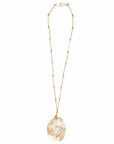 Jewelry CRATER BRONZE MABE PEARL PENDANT JCN598 Julie Cohn Design Artisan Bronze Jewelry Handmade