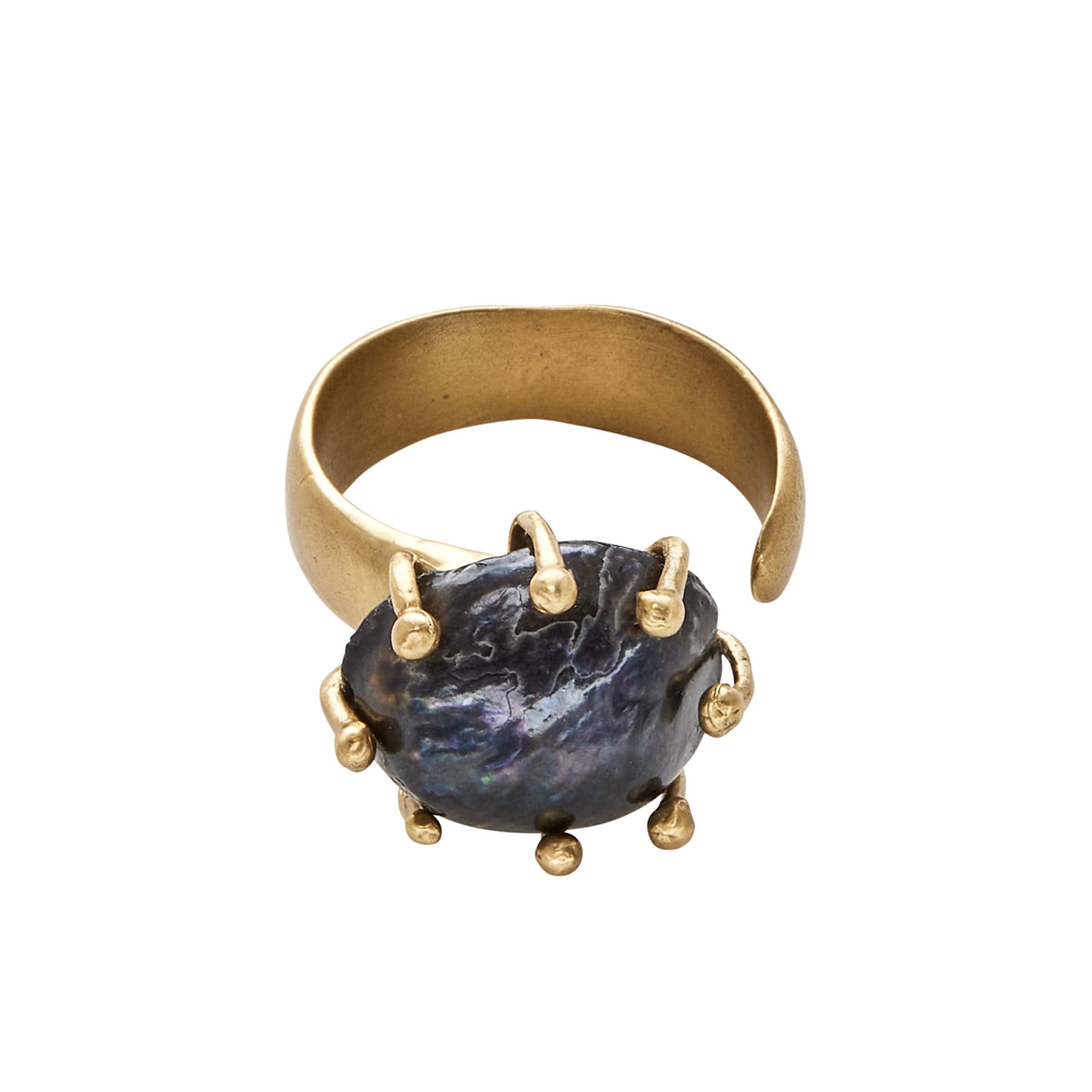 指輪・リング JOHO year and month ring black pearl Black Pearl & Diamond Ring - 55685LGADFCBPWG – Lewis Jewelers