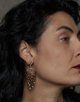 Earring WISTERIA BRONZE METALLIC PEARL EARRING JCE470 Julie Cohn Design Artisan Bronze Jewelry Handmade