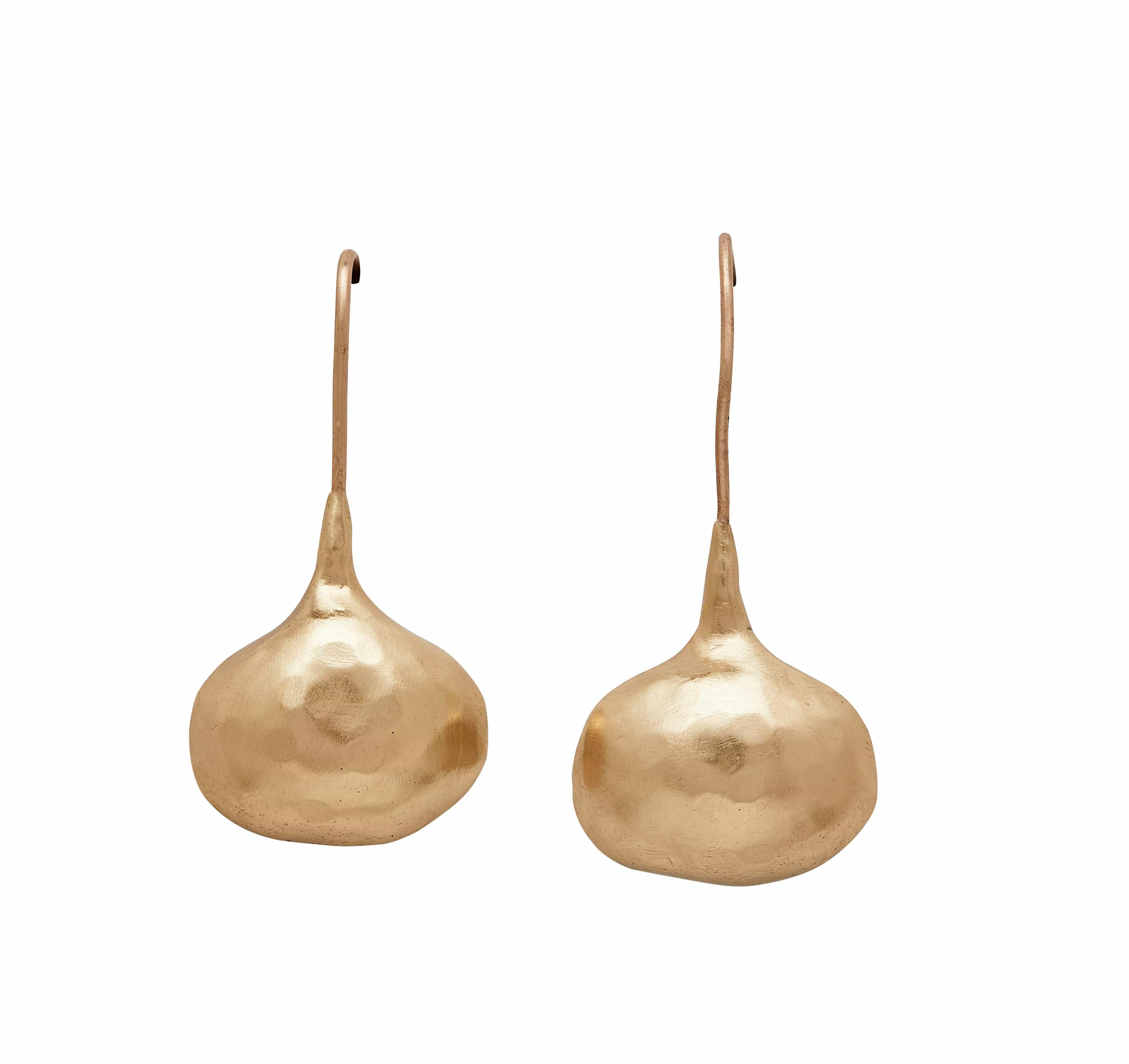 JULIE COHN | KELP ROSE QUARTZ EARRINGS | BRONZE