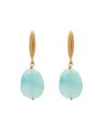 Grain Aqua Earring Julie Cohn Design Artisan Bronze Jewelry Handmade