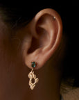 jewelry PETITE BRONZE REEF TOPAZ EARRINGS JCE465 Julie Cohn Design Artisan Bronze Jewelry Handmade