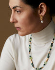 jewelry HYDRANGEA BRONZE PEARL EARRINGS JCE452 Julie Cohn Design Artisan Bronze Jewelry Handmade