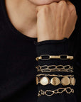jewelry GRECO BRONZE CHAIN BRACELET JCB85 Julie Cohn Design Artisan Bronze Jewelry Handmade