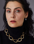 jewelry RENAISSANCE BRONZE LINK NECKLACE JCN382 Julie Cohn Design Artisan Bronze Jewelry Handmade