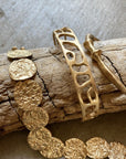 Jewelry BRUTALIST BRONZE CUFF BRACELET JCB106 Julie Cohn Design Artisan Bronze Jewelry Handmade