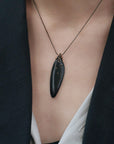 jewelry BLACK SALVIA BRONZE PENDANT JCN128 Julie Cohn Design Artisan Bronze Jewelry Handmade