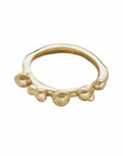 Ripple Bronze Adjustable Ring JCR151 Julie Cohn Design Artisan Bronze Jewelry Handmade in the USA