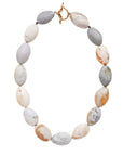 Julie Cohn Design Jewelry POMPEII CLAY EGG NECKLACE JCN416 Artisan Bronze Jewelry Handmade in the USA