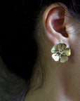 jewelry CHERRY BLOSSOM BRONZE EARRING JCE254 Julie Cohn Design Artisan Bronze Jewelry Handmade