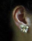 jewelry PETITE BUTTERFLY BRONZE EARRING JCE273 Julie Cohn Design Artisan Bronze Jewelry Handmade