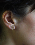 jewelry STAMEN BRONZE EARRINGS JCE274 Julie Cohn Design Artisan Bronze Jewelry Handmade