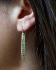 jewelry SPEAR BRONZE EARRING JCE279 Julie Cohn Design Artisan Bronze Jewelry Handmade