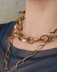 jewelry ROMAN CHAIN BRONZE NECKLACE JCN251 Julie Cohn Design Artisan Bronze Jewelry Handmade