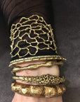 jewelry CAVIAR BRONZE CUFF JCB28 Julie Cohn Design Artisan Bronze Jewelry Handmade
