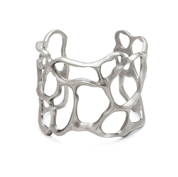 jewelry Small Fan Coral Cuff Sterling Fan Coral Cuff Silver JCB16 Julie Cohn Design Artisan Bronze Jewelry Handmade