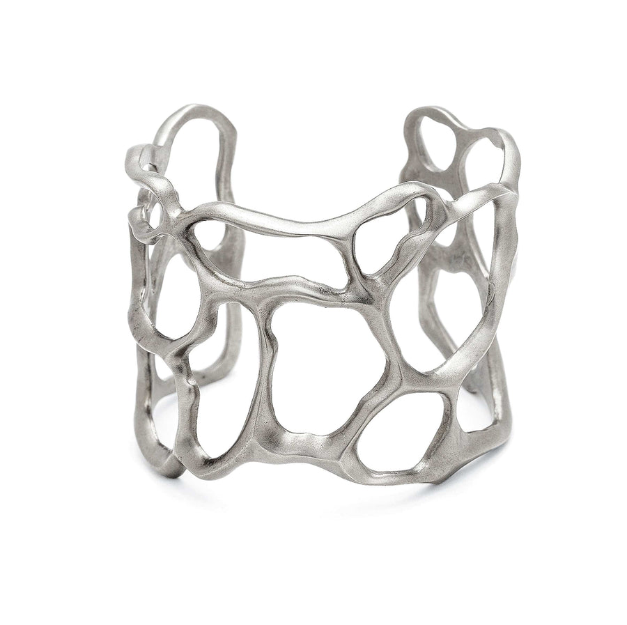 jewelry Small Fan Coral Cuff Sterling Fan Coral Cuff Silver JCB16 Julie Cohn Design Artisan Bronze Jewelry Handmade