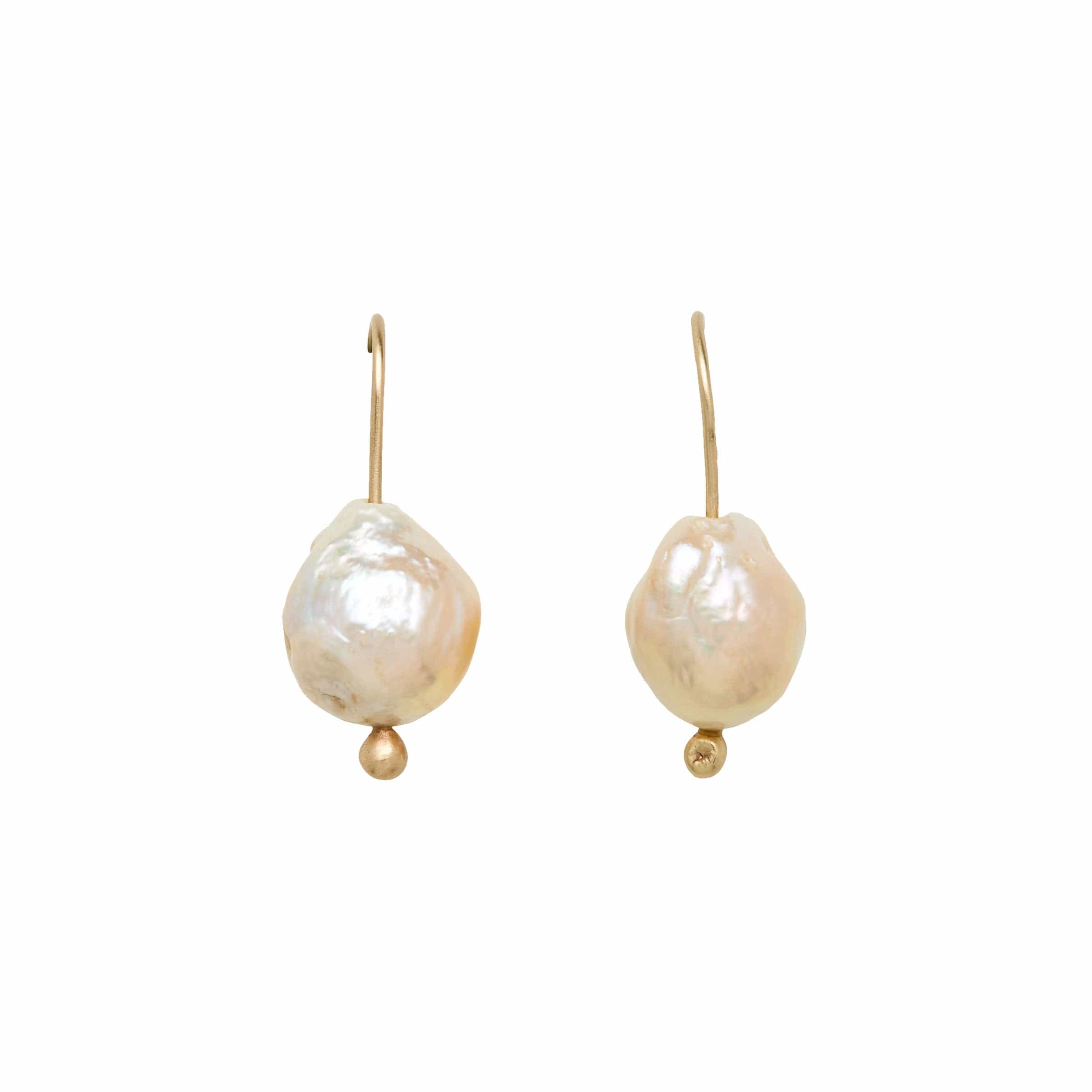 EARRING MILA DAWN PEARL EARRING MILA DAWN PEARL EARRING JCE312 Julie Cohn Design Artisan Bronze Jewelry Handmade