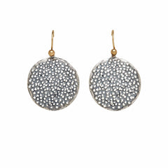 Earring POLLEN STERLING SILVER EARRINGS POLLEN STERLING SILVER EARRINGS JCE459 Julie Cohn Design Artisan Bronze Jewelry Handmade