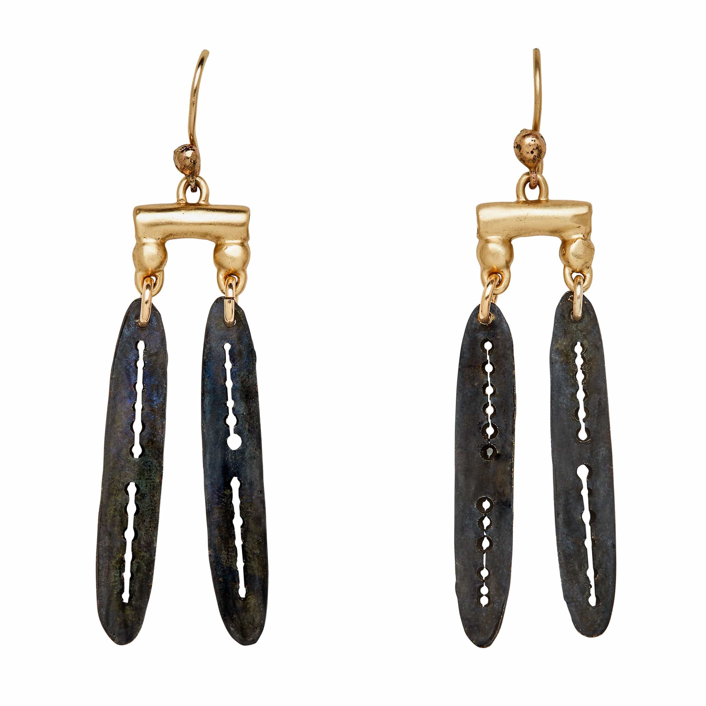 SCALE BLACK Julie Cohn Design Artisan Bronze Jewelry Handmade