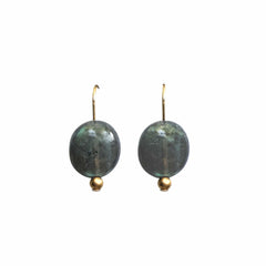 MILA LABRADORITE EARRINGS MILA LABRADORITE EARRINGS Julie Cohn Design Artisan Bronze Jewelry Handmade