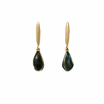 GRAIN BLACK CONE EARRINGS GRAIN BLACK CONE EARRINGS Julie Cohn Design Artisan Bronze Jewelry Handmade