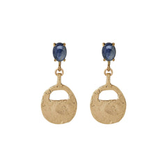 ARTIFACT KYANITE BRONZE EARRING ARTIFACT KYANITE BRONZE EARRING JCE602 Julie Cohn Design Artisan Bronze Jewelry Handmade