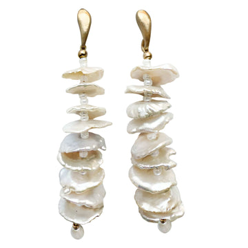 PEARL HOYA EARRINGS PEARL HOYA EARRINGS Julie Cohn Design Artisan Bronze Jewelry Handmade