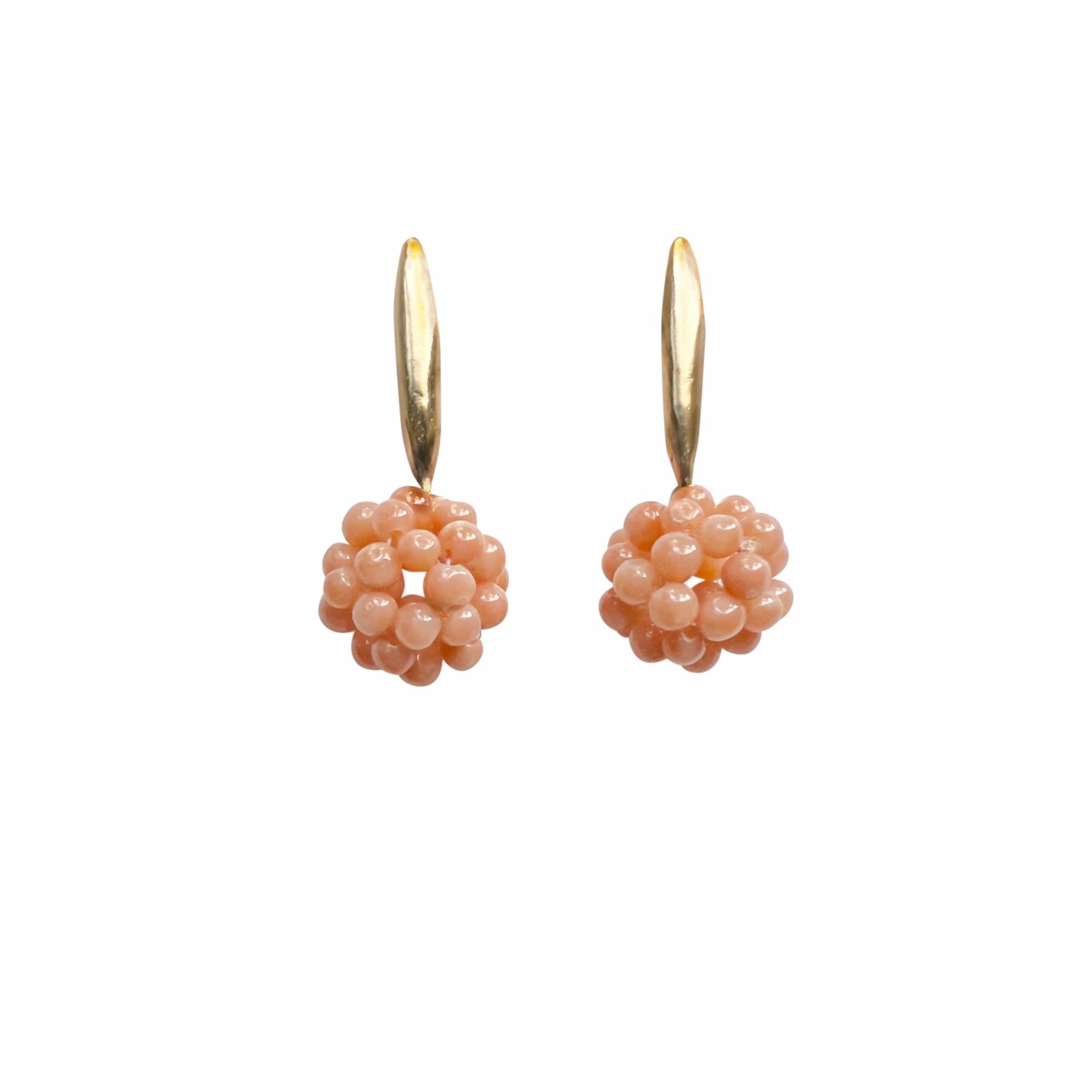 BEAUTYBERRY BRONZE GRAIN CORAL EARRING BEAUTYBERRY BRONZE GRAIN CORAL EARRING JCE608 Julie Cohn Design Artisan Bronze Jewelry Handmade