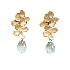 HYDRANGEA QUARTZ EARRINGS HYDRANGEA QUARTZ EARRINGS Julie Cohn Design Artisan Bronze Jewelry Handmade