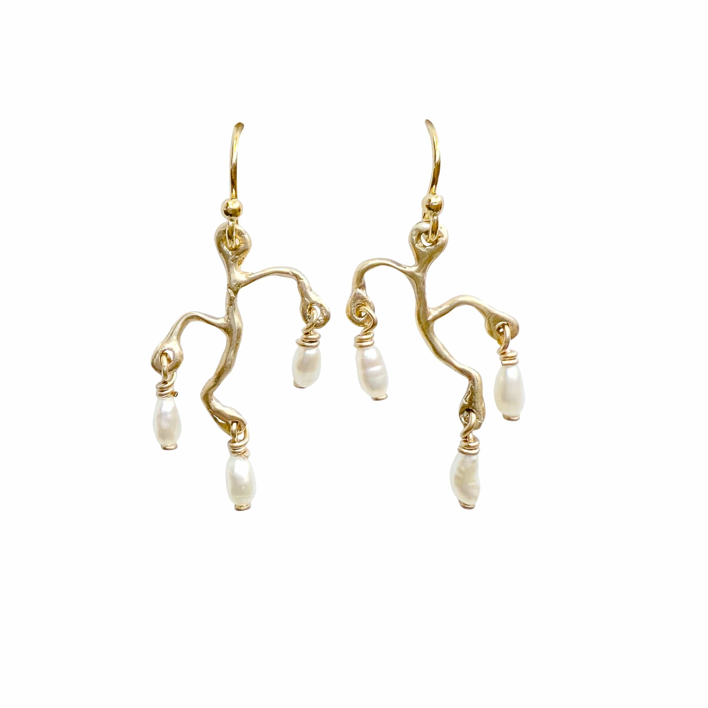 CHANDELIER IVORY PEARL CHANDELIER IVORY PEARL Julie Cohn Design Artisan Bronze Jewelry Handmade