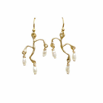 CHANDELIER IVORY PEARL CHANDELIER IVORY PEARL Julie Cohn Design Artisan Bronze Jewelry Handmade