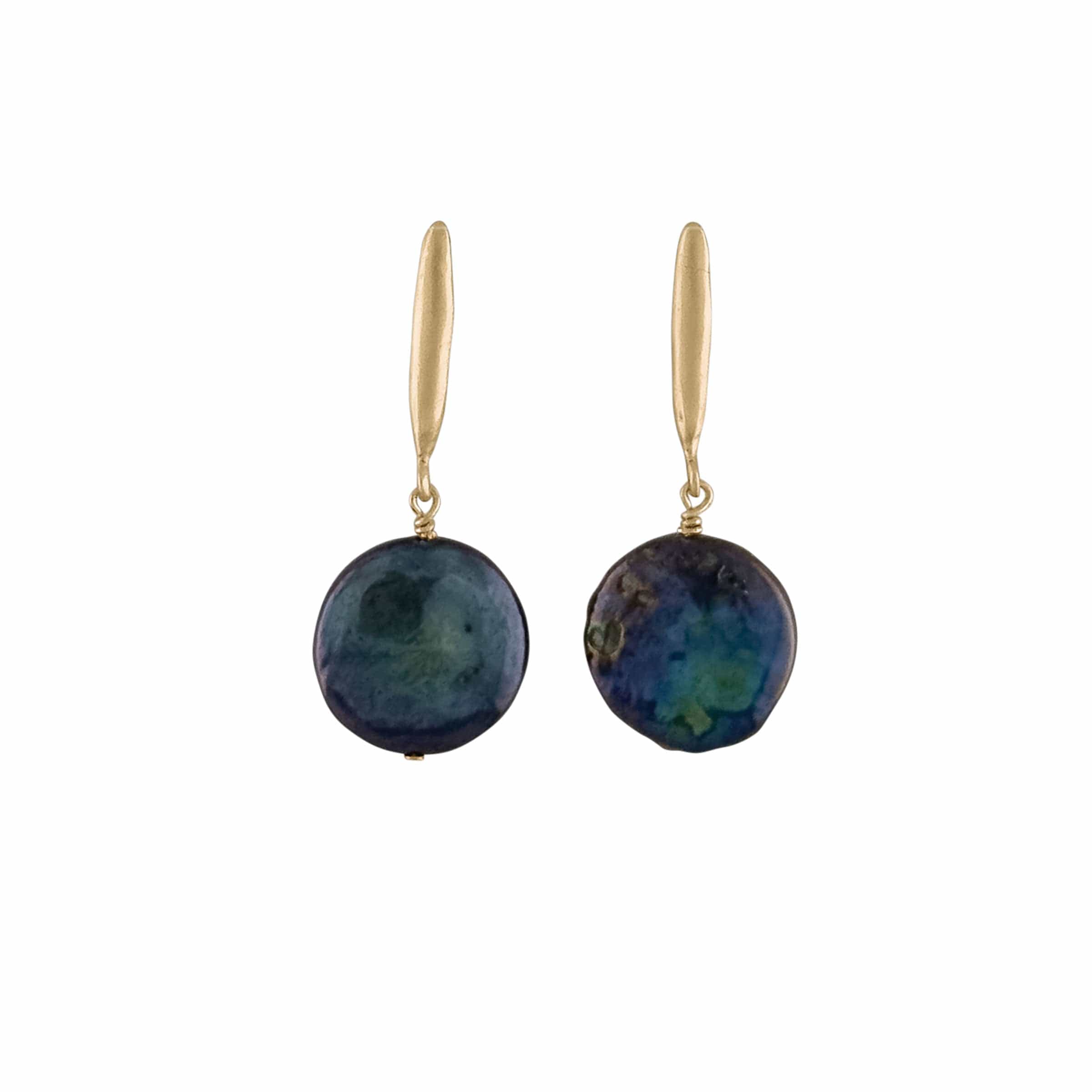 EARRING GRAIN BRONZE COIN PEARL EARRING GRAIN BRONZE COIN PEARL EARRING JCE638 Julie Cohn Design Artisan Bronze Jewelry Handmade