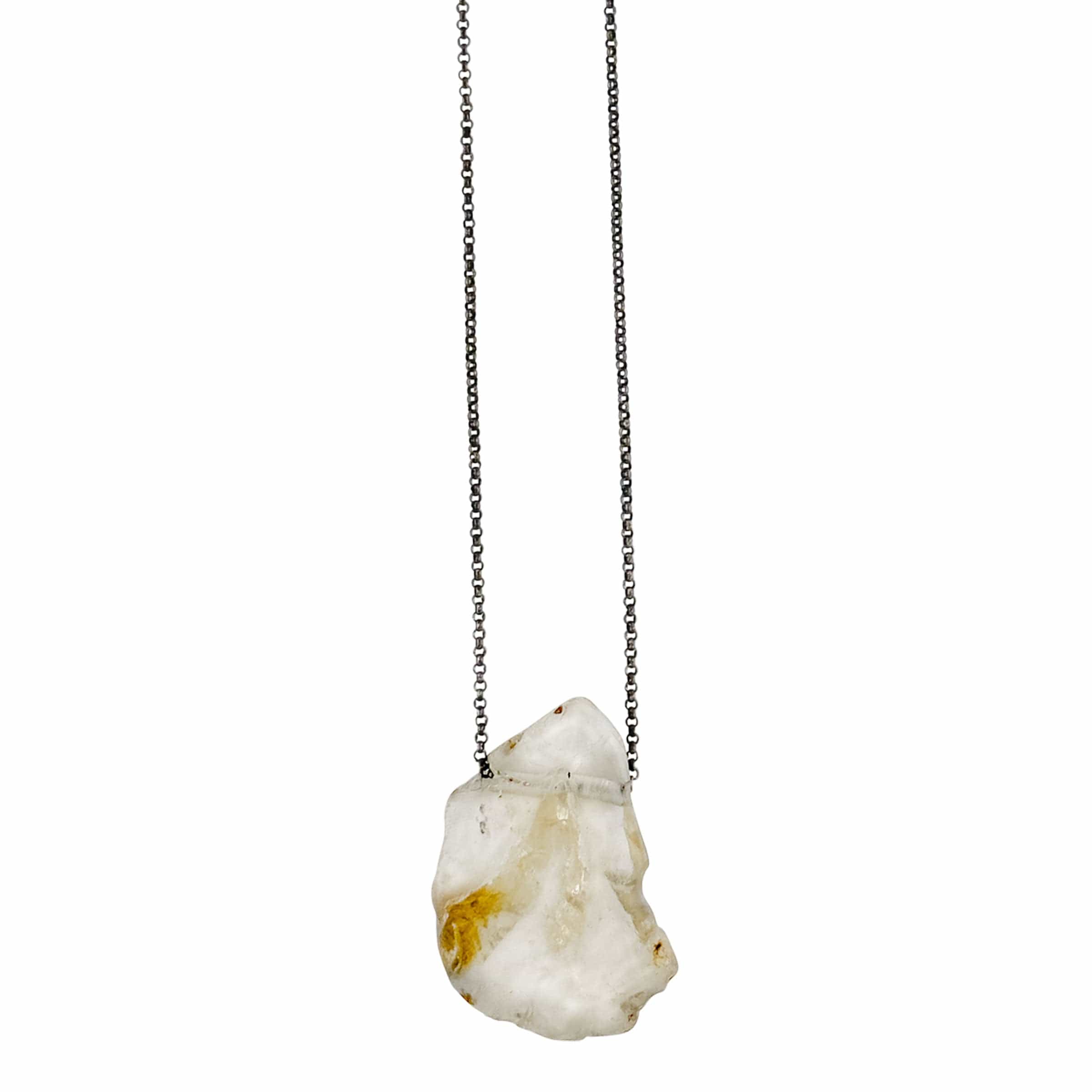 NECKLACE GLACIER-PENDANT GLACIER-PENDANT Julie Cohn Design Artisan Bronze Jewelry Handmade