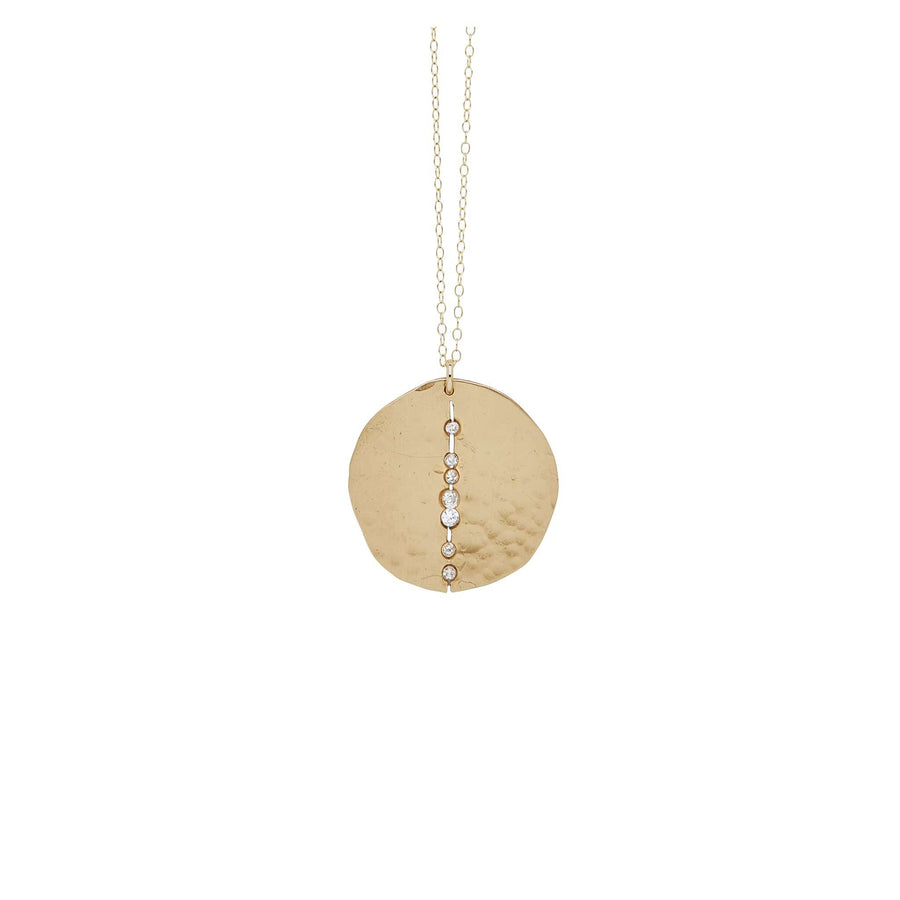 NECKLACE ORBIT BRONZE PENDANT NECKLACE JCN384 Julie Cohn Design Artisan Bronze Jewelry Handmade