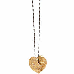 NECKLACE BROKEN HEART BRONZE PENDANT BROKEN HEART BRONZE PENDANT JCN562 Julie Cohn Design Artisan Bronze Jewelry Handmade