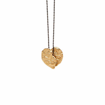 NECKLACE BROKEN HEART BRONZE PENDANT JCN562 Julie Cohn Design Artisan Bronze Jewelry Handmade