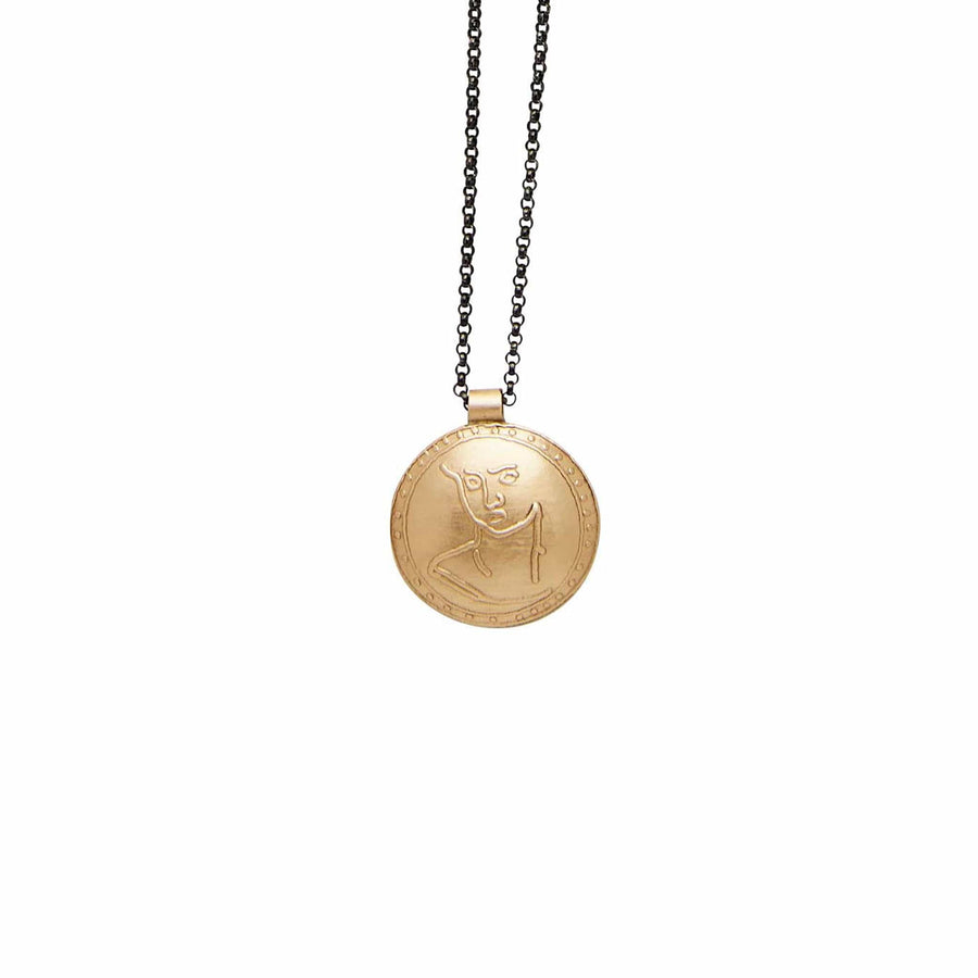 NECKLACE MUSE BRONZE STERLING PENDANT NECKLACE JCN564 Julie Cohn Design Artisan Bronze Jewelry Handmade