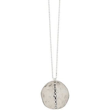 NECKLACE ORBIT STERLING SILVER PENDANT NECKLACE ORBIT STERLING SILVER PENDANT NECKLACE JCN567 Julie Cohn Design Artisan Bronze Jewelry Handmade