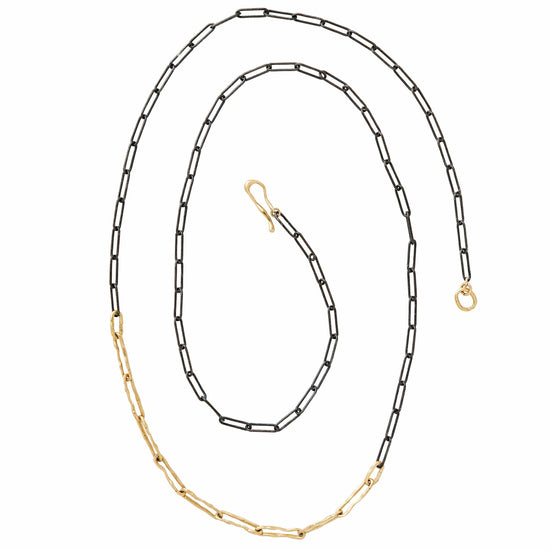 LADDER STERLING SILVER AND BRONZE CHAIN NECKLACE – Julie Cohn Design