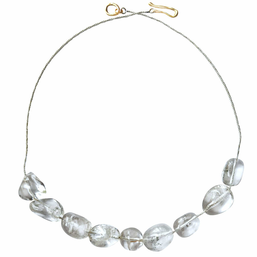 CRYSTAL NUGGET NECKLACE CRYSTAL NUGGET NECKLACE Julie Cohn Design Artisan Bronze Jewelry Handmade