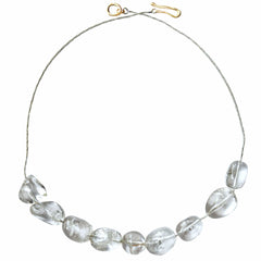 CRYSTAL NUGGET NECKLACE CRYSTAL NUGGET NECKLACE Julie Cohn Design Artisan Bronze Jewelry Handmade