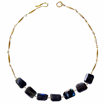 GRAIN LABRADORITE GRAIN LABRADORITE Julie Cohn Design Artisan Bronze Jewelry Handmade