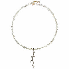 DIAMOND CORAL BRANCH PENDANT DIAMOND CORAL BRANCH PENDANT Julie Cohn Design Artisan Bronze Jewelry Handmade