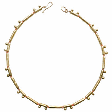 DOMINO CORAL NECKLACE DOMINO CORAL NECKLACE Julie Cohn Design Artisan Bronze Jewelry Handmade